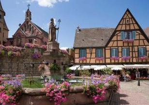 Le village alsacien d'Eguisheim